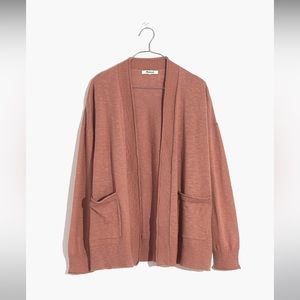 Size Large Madewell Bradley Cardigan Sweater in mauve